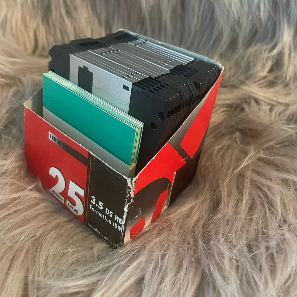 NEW open-box: 3.5 DS HD Floppy Diskettes Set of 25- 1.44MB IBM Formatted